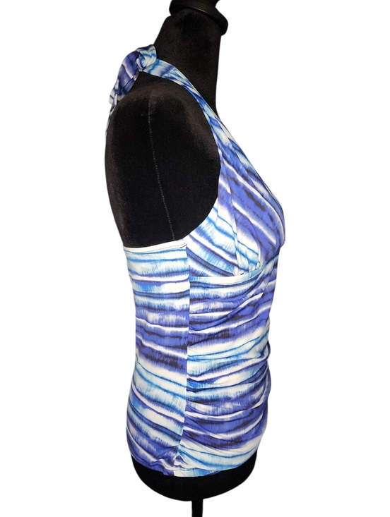 La Blanca Serene Stripe Halter Tankini Top Set, Womens 6 - Picture 5 of 11